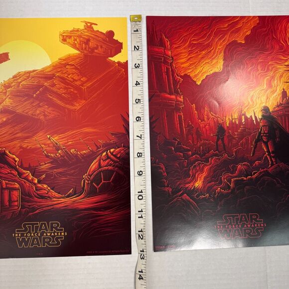 Star Wars The Force Awakens Posters Original Movie Promo 9.5 x 13 IMAX 2015 AMC - Picture 13 of 14